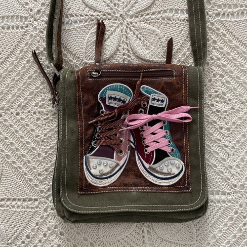 Ladies khaki funky sneaker - ladies,