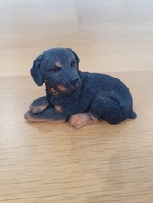 Country Artists Rottweiler Puppy Figurine Ornament