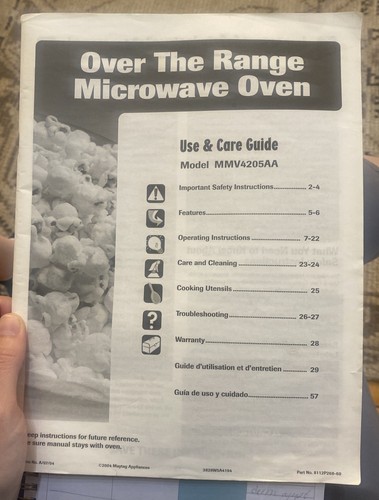 Maytag over the - over,