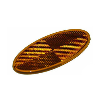 Amber oval reflector self - oval,