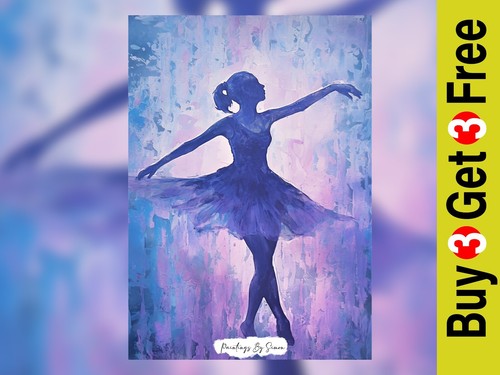 Ballerina dance oil painting - ballerina,