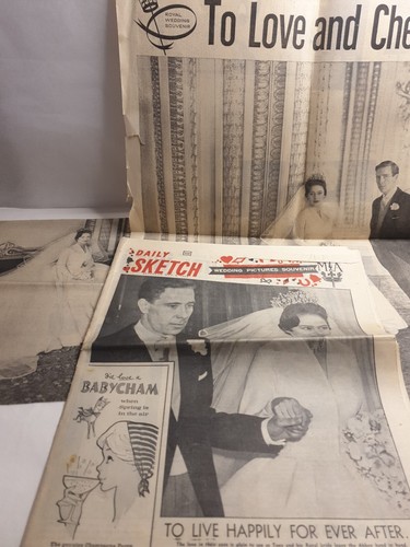 Vintage newspaper daily sketch - newspaper,