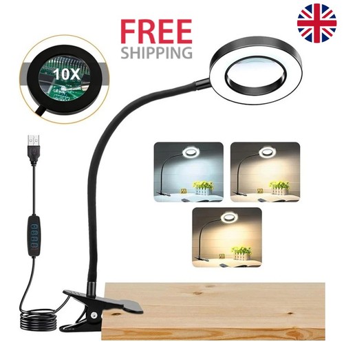 10x magnifier glass led desk - magnifier,