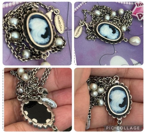 Pandora cameo necklace size - cameo,