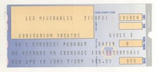 Les Miserables 4/19/89 Chicago