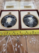 Vintage Set Of 2 Cameo,Miniature Word Of Peter Bates