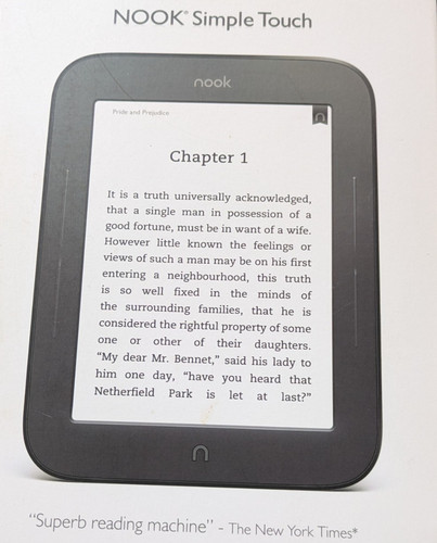 Nook simple touch 6in - touch, ebook