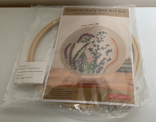 New embroidery kit with - new,