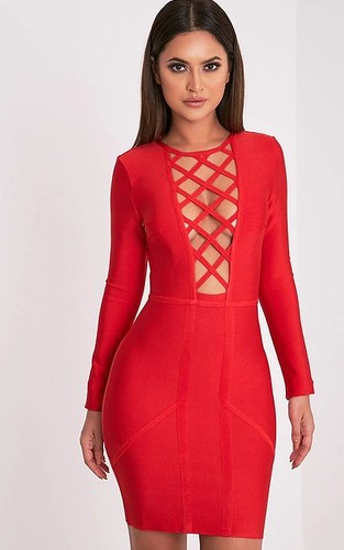 Prettylittlething livia red - prettylittlething,
