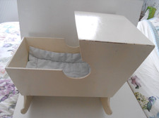 VINTAGE CREAM BABY DOLLS WOOD