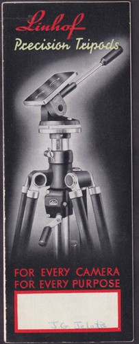 Linhof precision tripods for - linhof,