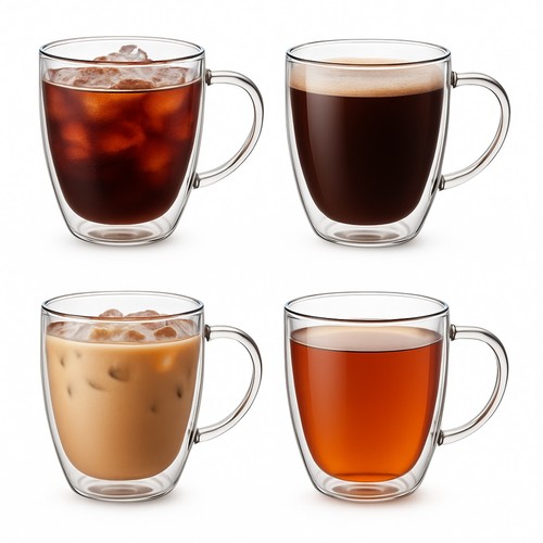 Double wall glass - coffee, cups