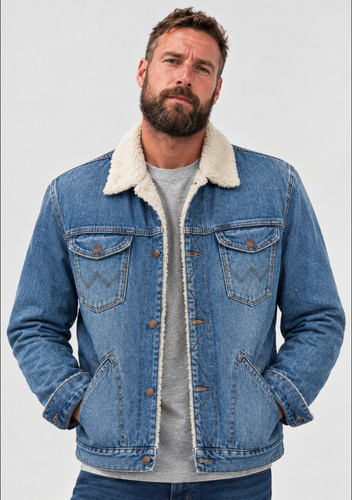 Wrangler denim jacket mens