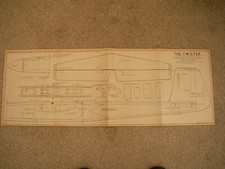 Silent Flight Plans of the Twister a slope soarer model 56" wingspan