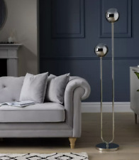 Ombre Arc Floor Lamp Satin Nickel 25cm IP 20 Floor Lamp For Home