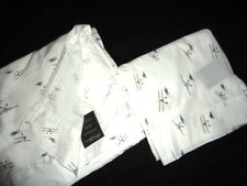 TOMMY BAHAMA VINTAGE AIRPLANES GRAY (2P) TWIN FLAT SHEET P/CASE SET