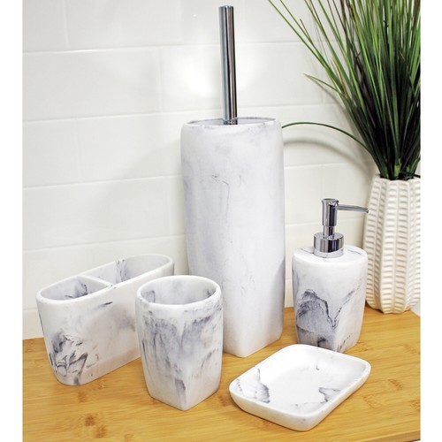 White marble bathroom - white,