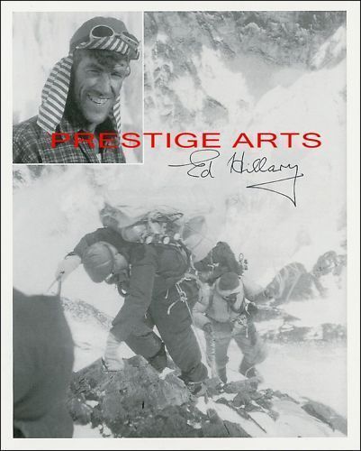 Edmund hillary autograph photo - hillary,