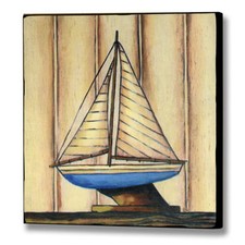 picture model sail boat, blue