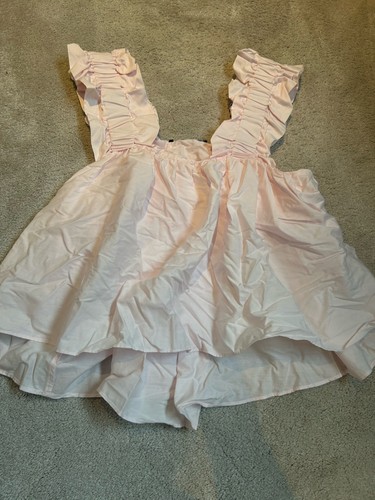 Zara pink summer linen flouncy - zara,