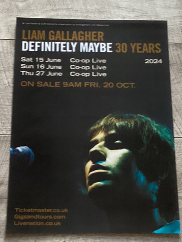 Liam gallagher concert poster - liam,