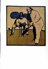 Original Old Vintage Print