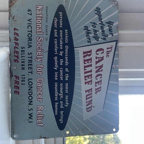 Enamel sign - enamel,