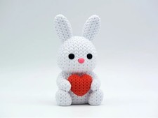 White Bunny Rabbit Ornament