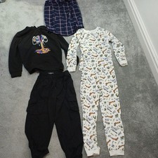 Boys Clothing Bundle Age 8-9 Years - Pj's, Hoodie, Cargo Pants, Shirt