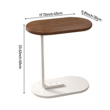 C-Shaped End Side Table Coffee Tables Dinner Tray Laptop Desk For Couch Bed Sofa