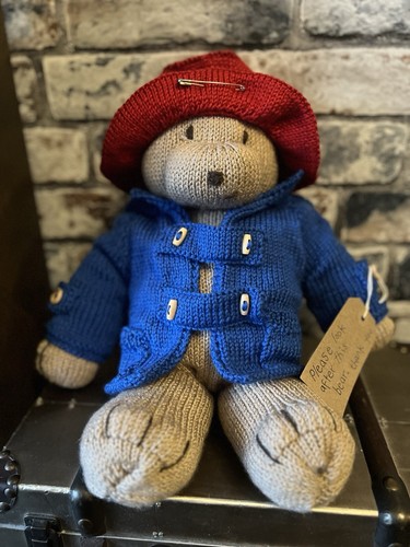 Hand knitted paddington - hand, bear