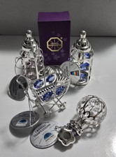 Swarovski Crystal Temptation Spectra Pram Charm Silver Plated Multiple Pink Blue