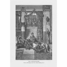 LAWRENCE ALMA-TADEMA The Convalescent - Antique Print 1880