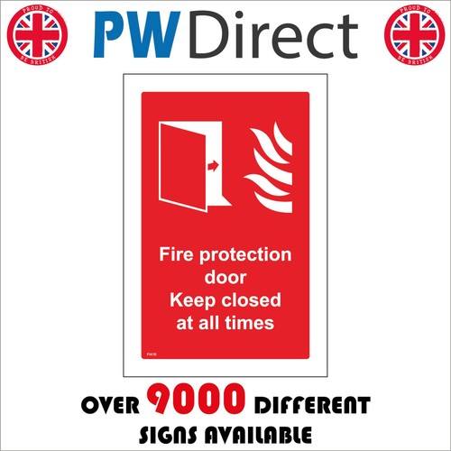 Sign fire protection door keep - protection,
