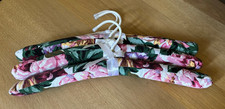 3 Floral Padded Coat Hangers