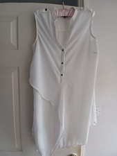 White asymmetrical Blouse Star