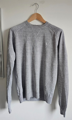 Fred perry grey crew neck - perry, crew-neck