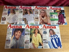 Vtge Anna Burda Knitting & Needlecraft Magazines x7 Issues incl patterns 1990-93