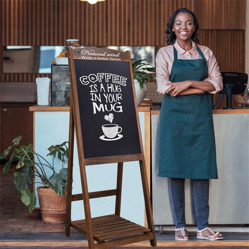 Wood chalkboard - in,