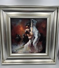 Tango Argentino Framed Print 18 x 18” by Willem Haenraets Vgc