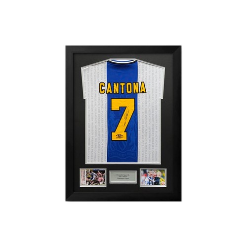Signed eric cantona shirt - signed,