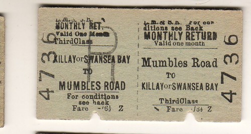 Railway ticket lmsr - ticket:, mumbles