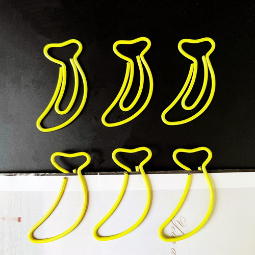 Banana paper clips decorative - clips,