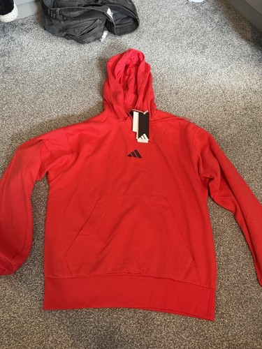 Red adidas hoodie - hoodie, size