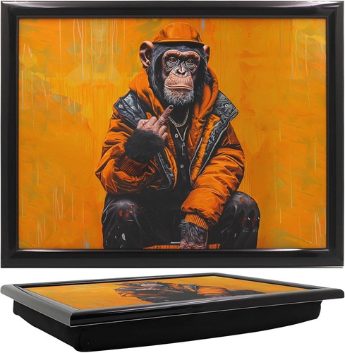 Urban art chimp lap - chimp,