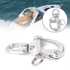 316 Stainless Steel Boat Marine Swivel Bail Snap Shackle Lock Gear Yacht Sail