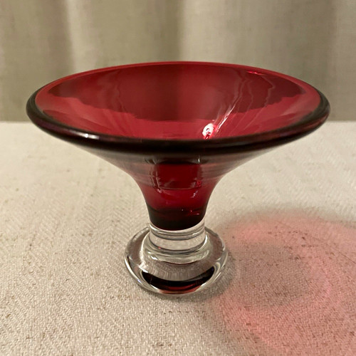 Vintage bristol glass ruby red - bristol,