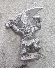 Warhammer Classic Forest Goblin With Sword Kev Adams Gobbos Gitz Metal 1991 OOP