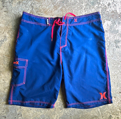 Hurley men blue red solid - blue/red,
