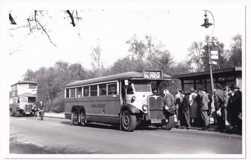 Vintage london transport - vintage, bus
